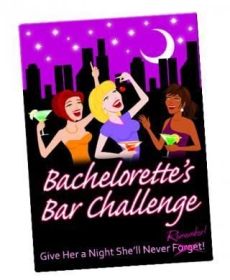 Bachelorette&#039;s bar challenge card game