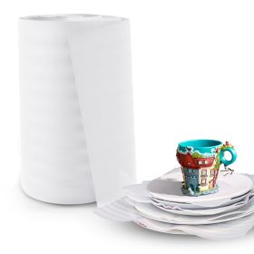 White Foam Wrap Roll for Packing 1 Roll of 12 Inch x 60 Feet. 360 Pack of 12 x 12 Inch Polyethylene Foam Sheets for Packing. Reusable Packing Foa