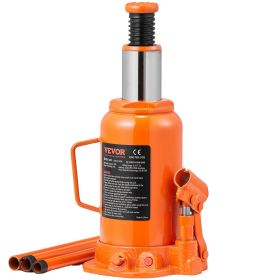 VEVOR Hydraulic Bottle Jack, 20 Ton/44092 LBS All Welded Bottle Jack, 7.5-14 inch Lifting Range, with 3-section Long Handle, for Car, Pickup Truc
