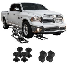VEVOR Car Lift, 25.6" Max. Height, 5,000 LBS Capacity Portable Car Lift, with Extended-Length Plates