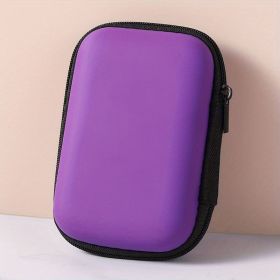 Leather Playing Card Case/Holder - Multicolor - Fits Poker And Tarot Bridge Size Cards (Color: Purple)