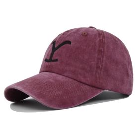 Embroidered Baseball Hats for Men Women (Color: Red)