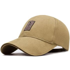 Men Washed Plain Baseball Cap (Color: Yellow)