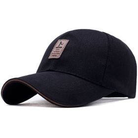 Men Washed Plain Baseball Cap (Color: black coffee)