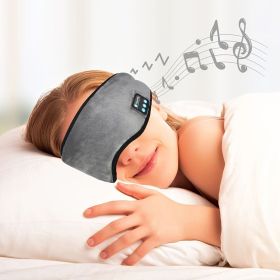 Sleep Mask; WirelessSleeping Headphones Music Earbud EyeMask For Side Sleepers Men; Women Girl Ultra Soft Thin Speakers Cool (Color: Black)