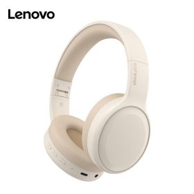 Lenovo Thinkplus TH30 Music Sports Wireless Headphones 2023 Valentine's Day Gift; Gift For Women/Kids/Children/Men/Adults (Color: Beige White)