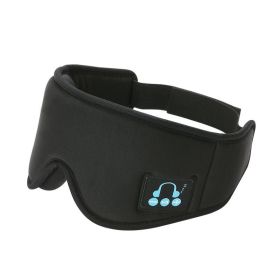 3D Stereo Eyeglasses Luminous Breathable Sleep Dual Ear Music Telephone Eyeglasses Music Call Eye Mask Christmas Gift For Women/Kids/Children/Men (Color: Black)