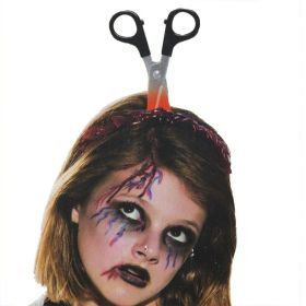 Halloween Horror Headbands Bloody Weapons Headbands Axe Cleaver and Scissor (Color: C3)