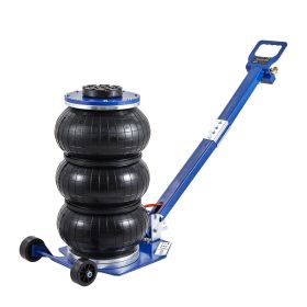 VEVOR Air Jack, 3 Ton/6600 lbs Triple Bag Air Jack, Airbag Jack with Six Steel Pipes, Lift up to 17.7", 3-5 s Fast Lifting Pneumatic Jack (Color: Blue, Load Capacity: 3 T)