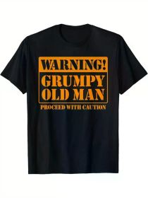 Grumpy Old Man Tee Shirt for Grandfathers Dads Father'S Day T-Shirt, Regular-Fit, Family T-shirt (Color: Black, size: XXXL)