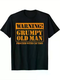 Grumpy Old Man Tee Shirt for Grandfathers Dads Father'S Day T-Shirt, Regular-Fit, Family T-shirt (Color: Black, size: XXL)