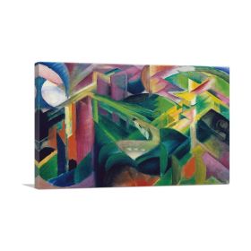 Deer In a Monastery Garden 1912 (Type: Standard Framed Canvas Print, size: 24" x 16" / 60cm x 40cm (approx))