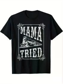 Men's Vintage Outlaw Country Music T-Shirt - 100% Cotton, Short Sleeve, Crew Neck | Perfect for Everyday & Casual Wear (Color: Black, size: M)